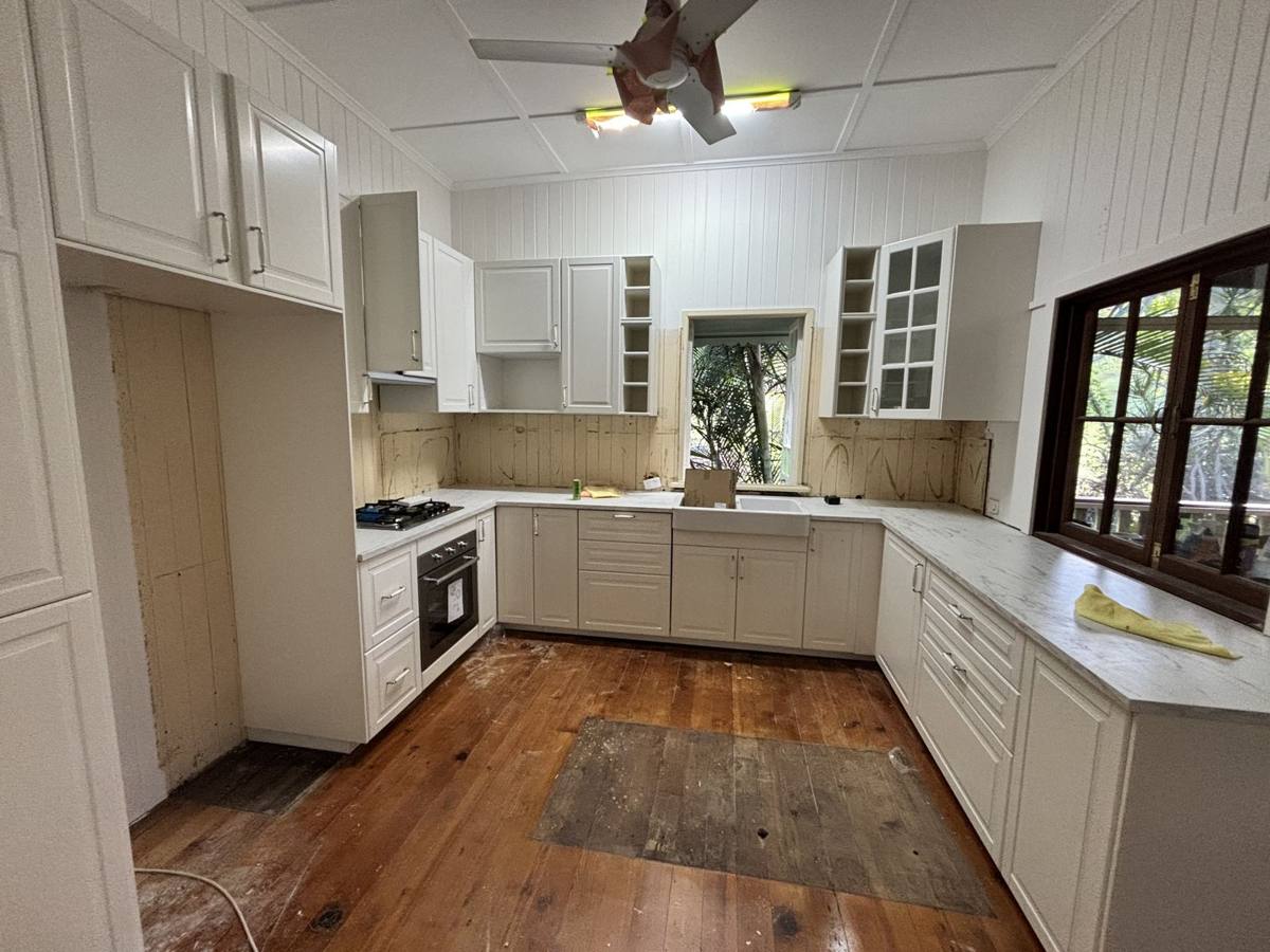 Large white IKEA kitchen installation